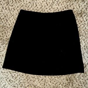 Black mini skirt
